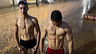 TREINO CABULOSO NA CHUVA  projeto 120 dias Shape do Zyzz [upl. by Llennor]