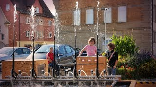 Wasserorgel von Winnenden  Pressure washer powered musical fountain [upl. by Dougal]