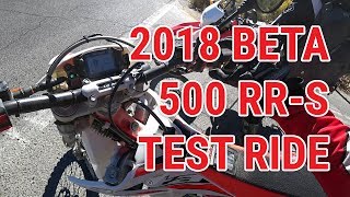 2018 Beta 500 RRS Test Ride amp First Impressions  Pilot Rock Road amp 3W13  Lake Arrowhead CA [upl. by Yddor764]