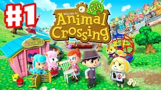 Animal Crossing New Leaf  Gameplay Walkthrough Part 1  Day 1  Im the New Mayor Nintendo 3DS [upl. by Bennink]