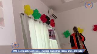 Institut polytechnique des métiers Soutenance licence promo 2023 [upl. by Georgine]