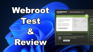 Webroot Antivirus Test amp Review 2022  Antivirus Security Review  Protection Test [upl. by Taam]