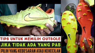 VIDEO CARA MENENTUKAN PENGGANTI OUTSOLE SEPATU BOLA YANG COCOK [upl. by Anyzratak]