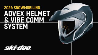 New 2024 Advex Helmet amp Vibe Communication System by SkiDoo [upl. by Montagna415]