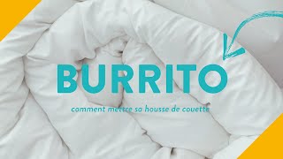 Comment changer sa housse de couette avec la technique du Burrito  CRASH TEST [upl. by Ysak937]