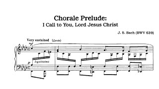 J S Bach  Chorale prelude quotIch ruf zu dir Herrquot BWV 639 [upl. by Adelbert]