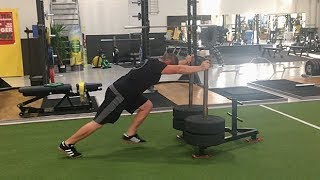 SingleLeg Sled Drag Pushes and Pulls [upl. by Phip]