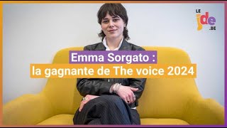 Emma Sorgato gagnante de The Voice 2024 répond aux questions du JDE [upl. by Patric379]