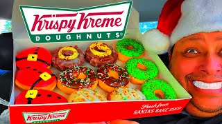 Krispy Kreme  Santas Bakeshop Dozen Doughnuts Review [upl. by Otrebliw116]