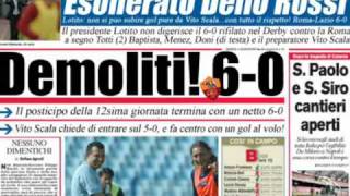 RomaLazio Corriere dello Sport dopo il derby [upl. by Larochelle409]