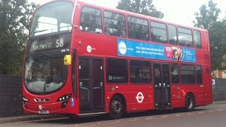 FULL ROUTE VISUAL  London Bus Route 58  Walthamstow Central to East Ham  VN37958 BN61MXC [upl. by Retxab]