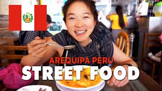 🇵🇪 ULTIMATE STREET FOOD TOUR AREQUIPA PERU LAMB RIBS SPICY PEPPERS amp more [upl. by Shanie554]