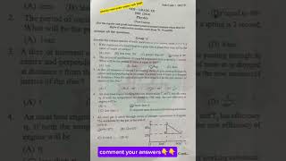 physics real exam paper neb 2081 exam class12 neb [upl. by Sirac]