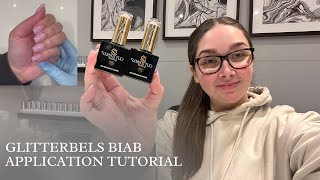 BUILDER GEL APPLICATION TUTORIAL  GLITTERBELS [upl. by Ycam246]