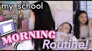 MY MORNING ROUTINE ONLINE SCHOOL EDITION 📚🌤SUPER PRODUCTIVE [upl. by Ainniz]