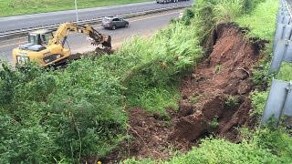 Pali Highway landslide [upl. by Novar]