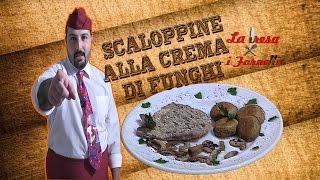 Scaloppine alla crema di funghi La Presa per i Fornelli [upl. by Galligan]