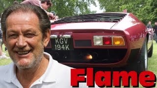 Valentino Balboni Driving Lamborghini Miura SVJ w Ansa Exhaust  Flame amp Sound [upl. by Aneekan121]