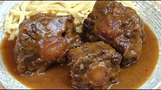 Receta Tradicional de RABO DE TORO Así queda Tierno y Jugoso😋 BULL HAIR [upl. by Laure720]