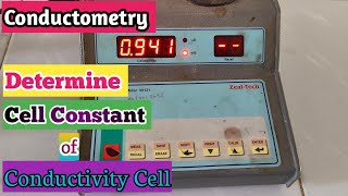 to Determine the Cell Constant of Conductivity Cell [upl. by Ahsilram831]