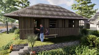 SIMPLE KUBO FARM HOUSE 1 4X8 2 BEDRM VID A1 3 [upl. by Enahpad]