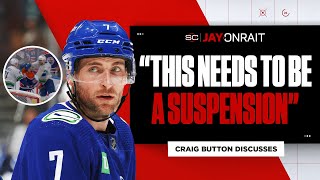 ‘This needs to be a suspension Button on Soucys crosscheck on McDavid [upl. by Curkell]