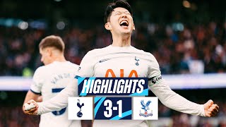 TOTTENHAM HOTSPUR 31 CRYSTAL PALACE  PREMIER LEAGUE HIGHLIGHTS  WERNER ROMERO amp SON SECURE WIN [upl. by Novah141]