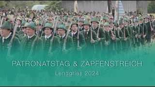 Patronatstag amp Zapfenstreich Lenggries 2024 [upl. by Annaet925]