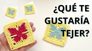 Crochet Mariposas Granny Square Tutorial [upl. by Imim]