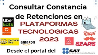 Consultar Constancia de Retenciones  SAT 2024 [upl. by Cleveland813]