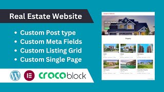 How to Make Real Estate Listing amp Directory Website with WordPress Crocoblock I real estate website [upl. by Flo697]