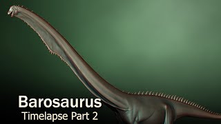 Barosaurus Part 2  Soft TIssue Sculpting [upl. by Bianka]