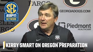 Kirby Smart discusses familiarities of Georgia Oregon defenses  SEC Network [upl. by Jodie]