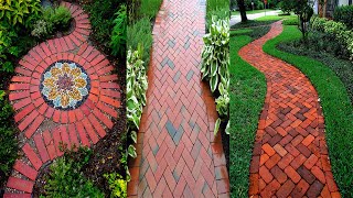 Amazing Brick Pathway Patterns Design Ideas  Paver Walkway Ideas [upl. by Sigmund]