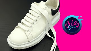 Super Cool Shoelace Tying in Just One Minute Transform Your White Sneakers into Fashionable Weapons [upl. by Ahsek]