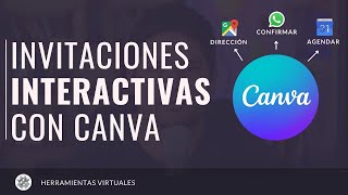 Como hacer una INVITACION INTERACTIVA con CANVA [upl. by Sire]