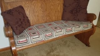 Bench Cushion with Piping 2 [upl. by Reivaxe452]