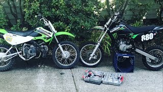 Trading the KLX 110 for a KX 65 on Craigslist [upl. by Odnaloy]