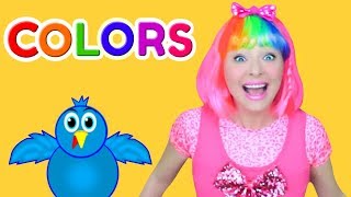 Learn Colors with Surprise Hair Colors  Color Song for Kids Baby and Toddlers at Beauty Salon [upl. by Sheila249]