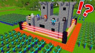 呪いのゾンビ100体VSセキュリティハウス【 マイクラ  マインクラフト 】 [upl. by Arika162]