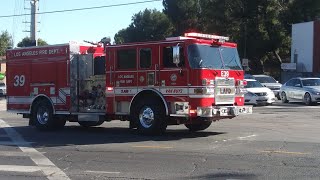 LAFD Engine 39 Responding [upl. by Ahpla]