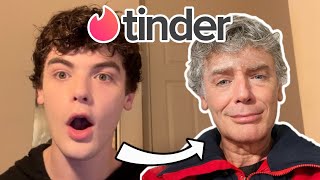 I CATFISHED Tinder as a GRANDPA [upl. by Fast434]