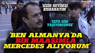 quotBen ALMANYADA bir maaşımla MERCEDES alıyorumquot Sokak röportajı [upl. by Aisha368]