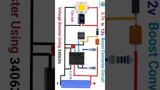 boost converter using mc34063ic diy dctodcconverter short [upl. by Auhsoj431]