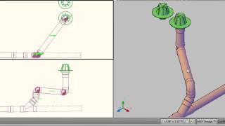 AutoCAD MEP 2010 Piping Basics  Video 2of2 [upl. by Inus]