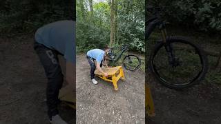 I MADE A HUGE STEPDOWN 😱 bikes biking mtb emtb crash [upl. by Navlys879]