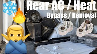 Rear AC and Heat Bypass  Removal EASY Express  Savana Van [upl. by Lucania]