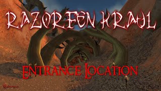 WoW Razorfen Kraul Entrance Location [upl. by Ailimat]