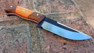 Fabricación de cuchillo simple con herramientas básicas [upl. by Oni]