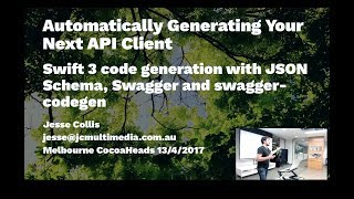 Jesse Collis  Automatically Generating your API Client with Swagger and Swagger Codegen [upl. by Storfer165]